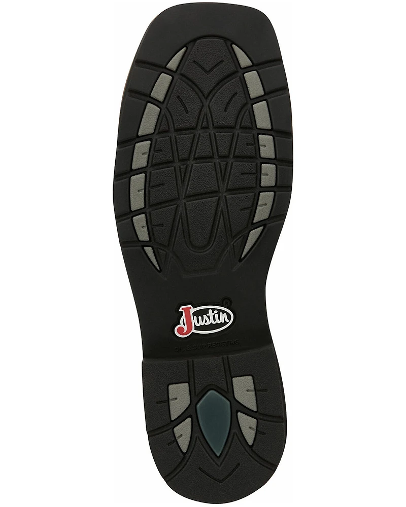 Justin Men's Trekker Waterproof Western Work Boots - Composite Toe