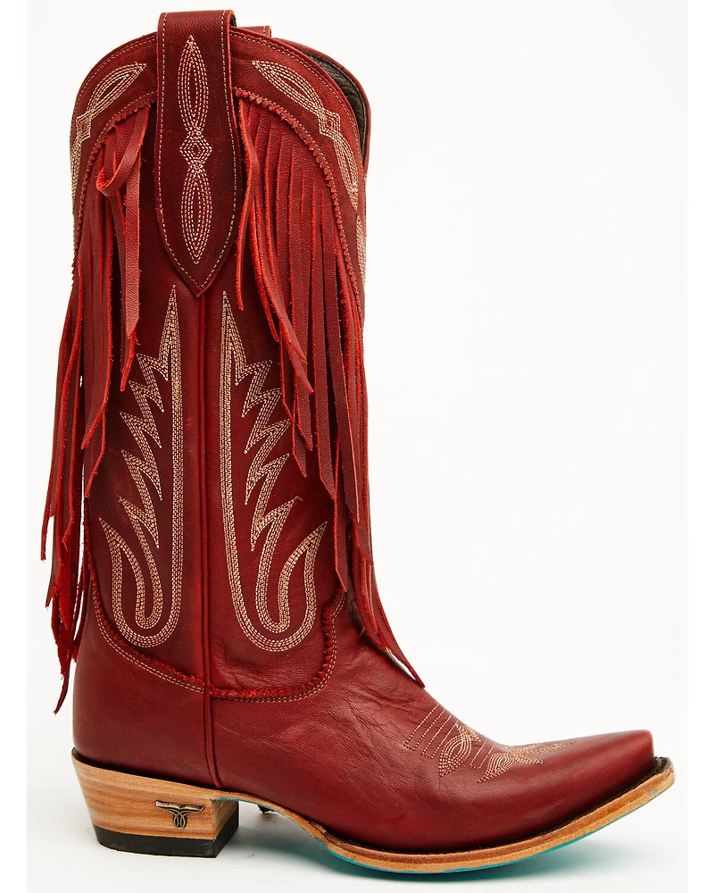 Lane Women's Senita Falls Fringe Tall Western Boots - Snip Toe