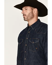 Ariat Men's Classic Denim Long Sleeve Snap Western Shirt - Tall