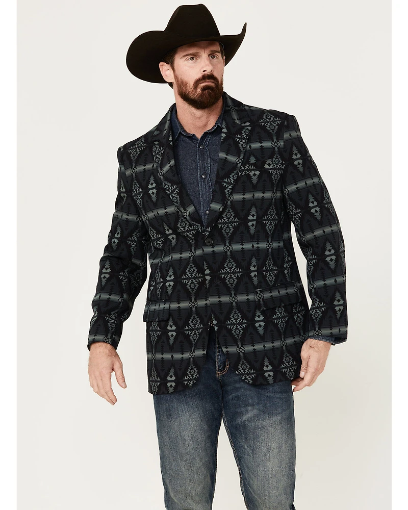 Rock & Roll Denim Men's Southwestern Print Modern Fit Sportcoat