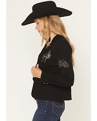 Blue B Women's Western Embroidered Blazer