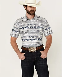 Cody James Men's Apache Trail Southwestern Striped Short Sleeve Button-Down Stretch Western Shirt