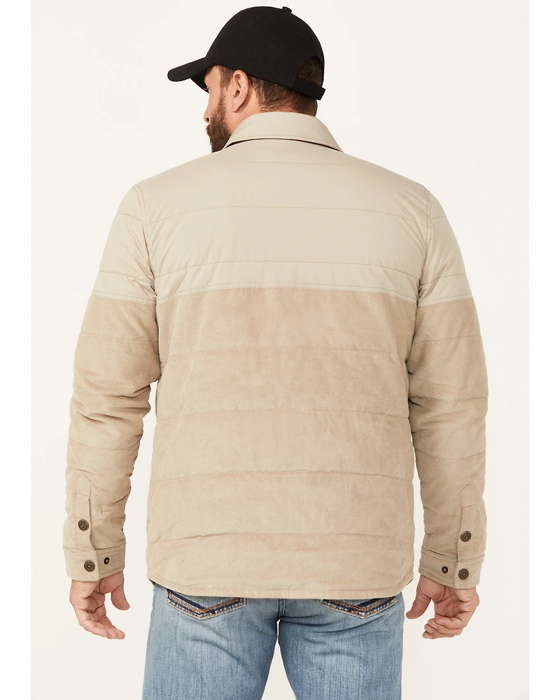 Brothers and Sons Men's Fulton Cord Snap Puffer Jacket