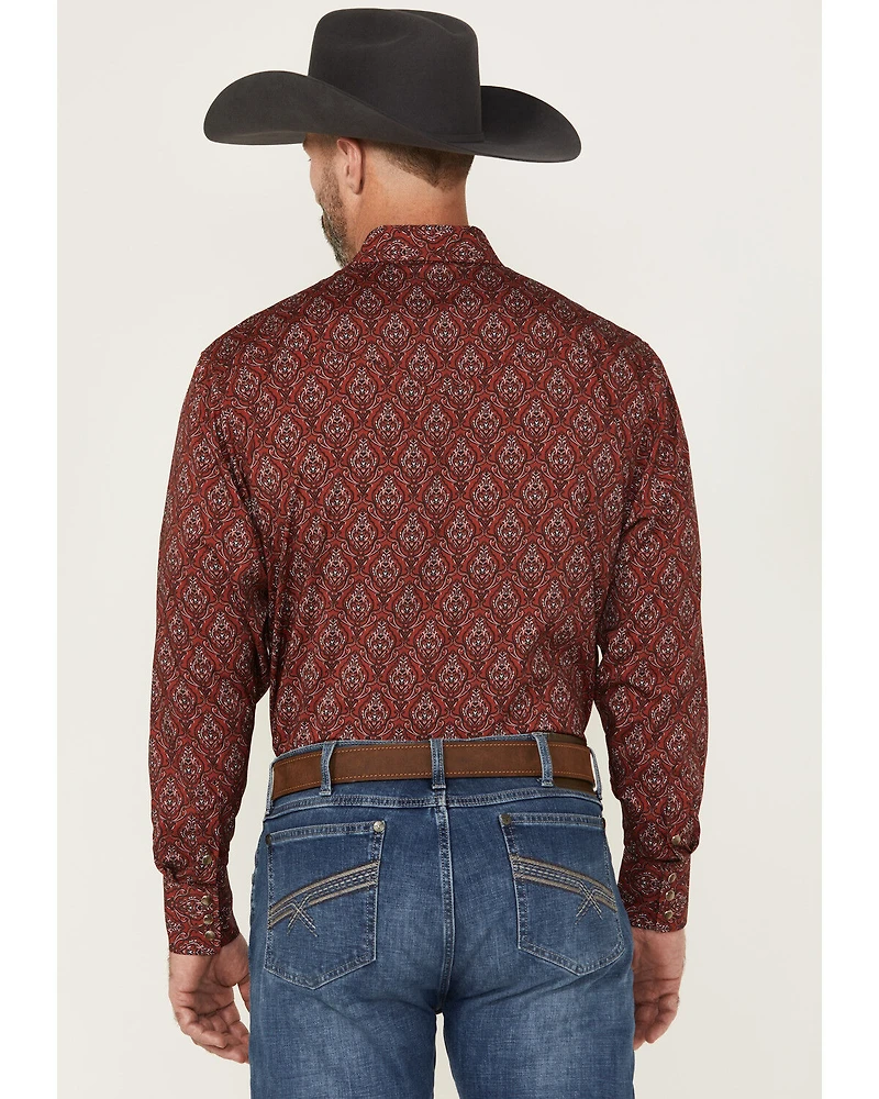 Rodeo Clothing Men's Boot Barn Exclusive Paisley Print Long Sleeve Snap Western Shirt