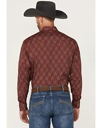 Rodeo Clothing Men's Boot Barn Exclusive Paisley Print Long Sleeve Snap Western Shirt