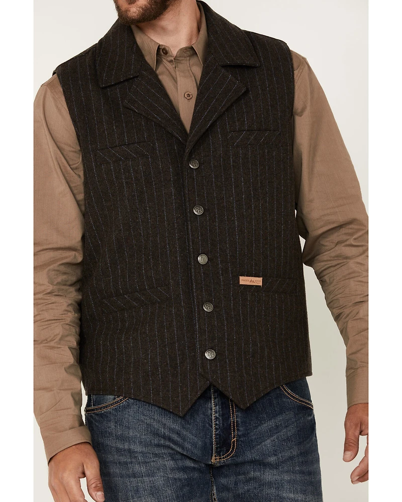 Powder River Outfitters Men's Montana Striped Wool Vest - Tall