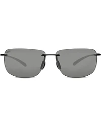 Hobie Men's Gray and Shiny Black Polarized Rips Sunglasses