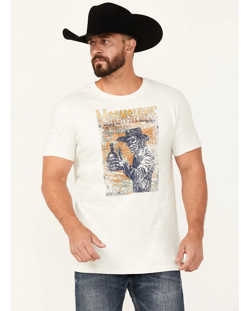 Moonshine Spirit Men's Thumbs Up Short Sleeve Graphic T-Shirt
