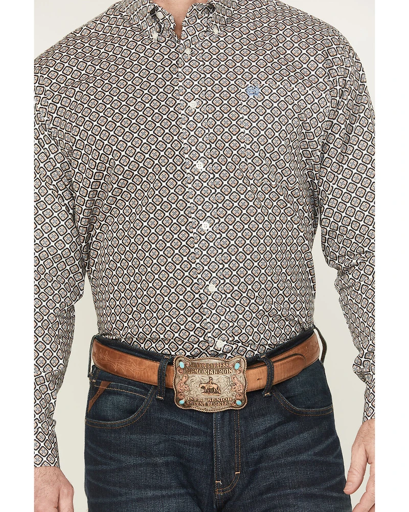 Cinch Men's Medallion Long Sleeve Button-Down Western Shirt
