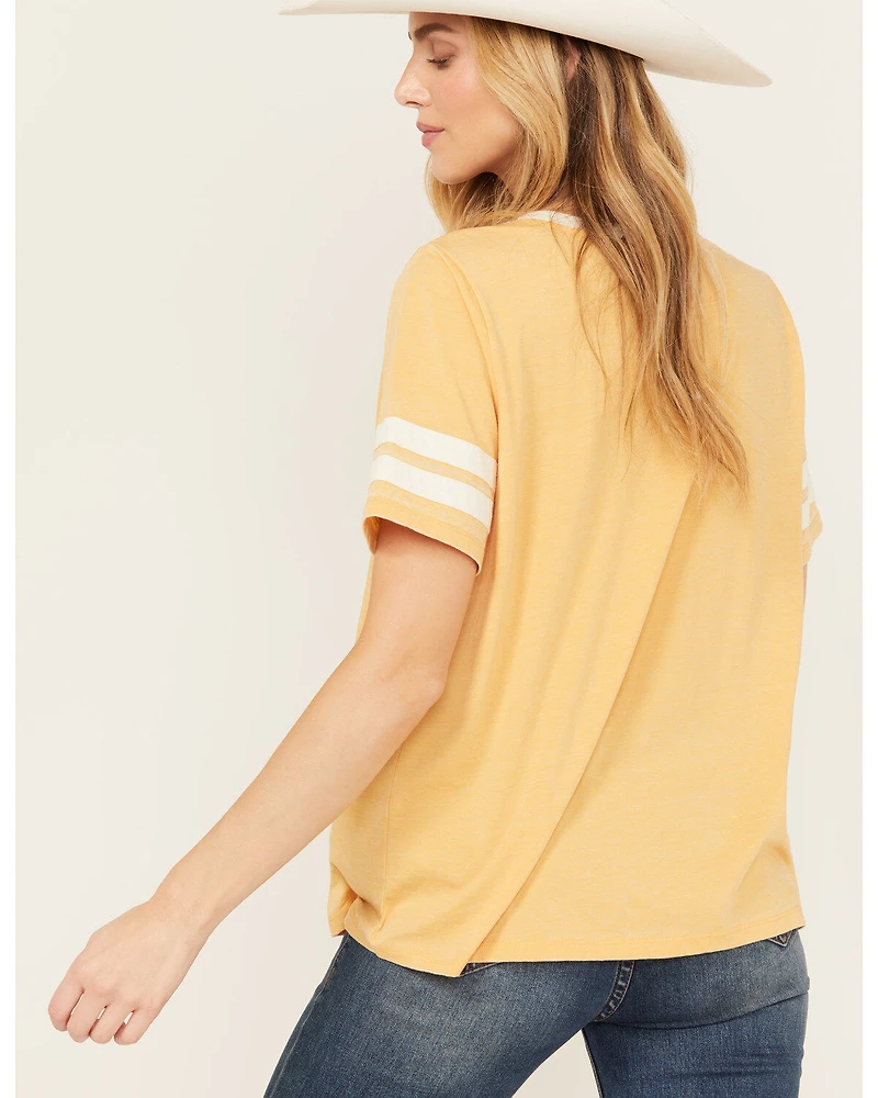 Blended Women's Country Ringer Short Sleeve Graphic Tee