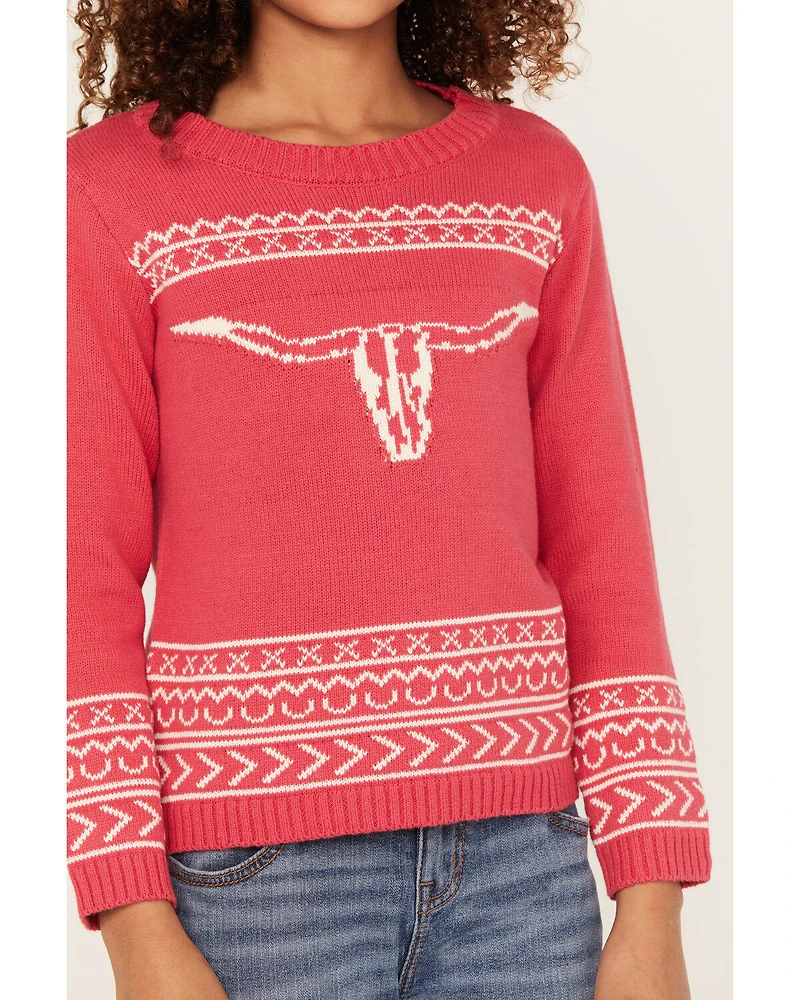 Cotton & Rye Girls' Steerhead Sweater