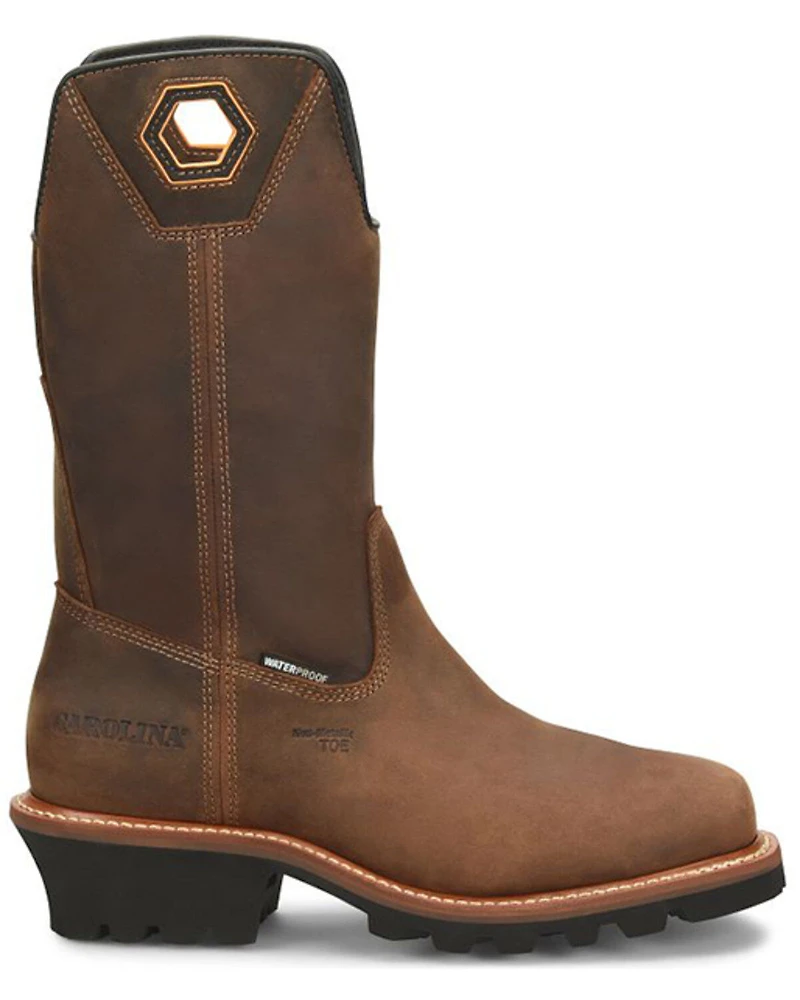 Carolina Men's 12" Coppice Wellington Waterproof Logger Work Boots - Composite Toe