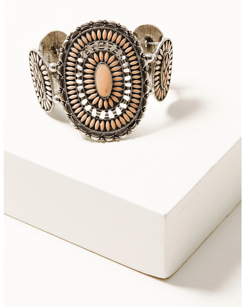 Prime Time Women's Pink Statement Bracelet