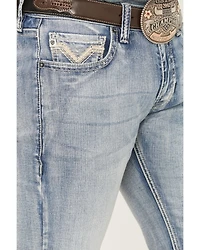Rock & Roll Denim Men's Boot Barn Exclusive Light Wash Pistol Bootcut Stretch Jeans