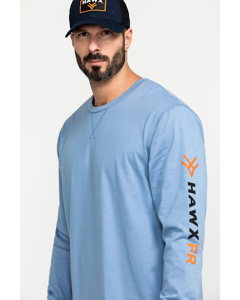 Hawx Men's FR Logo Long Sleeve Work T-Shirt