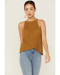 Panhandle Women's Halter Sweater Knit Tank