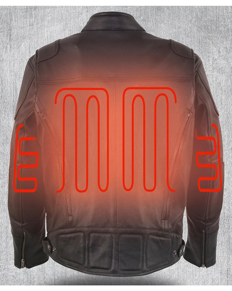 Milwaukee Leather Men's Heated Scooter Jacket