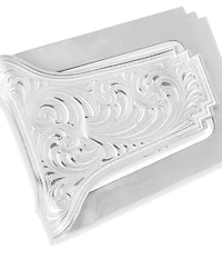 Montana Silversmiths Men's Virginia City German Silver Money Clip
