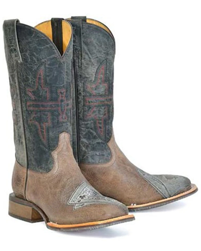 Tin Haul Men's Blackjack Western Boots - Broad Square Toe