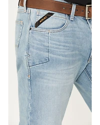 Ariat Men's Rebar M4 Light Wash Shoreline Straight Durastretch Denim Jeans
