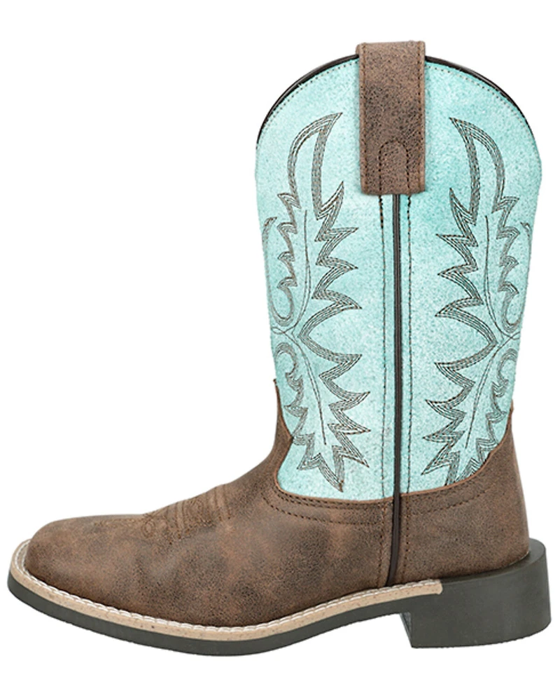 Smoky Mountain Girls' Rustic Rider Western Boots - Broad Square Toe