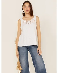 Wrangler Retro Women's Crochet Knit Lace Tank Top