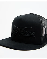 Salty Rodeo Men's Blackout Logo Trucker Cap