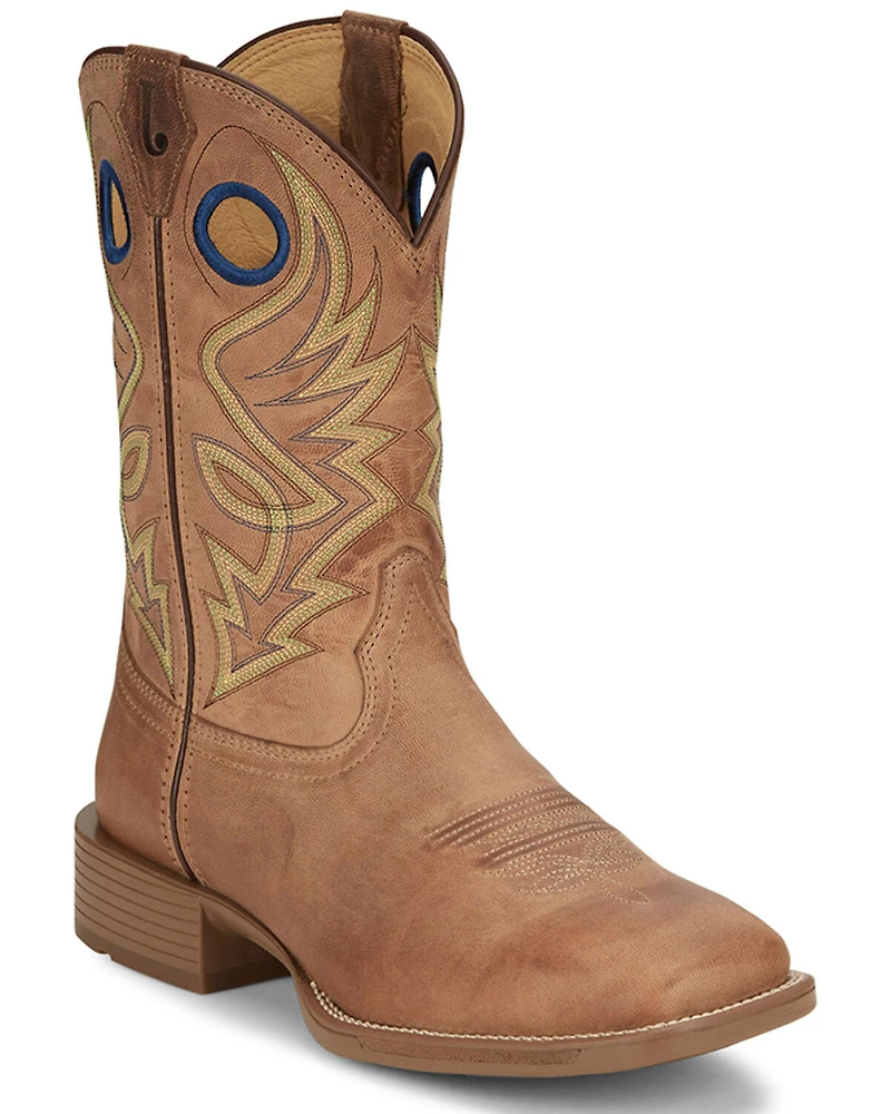 Justin Men's Pickett Western Boots - Broad Square Toe