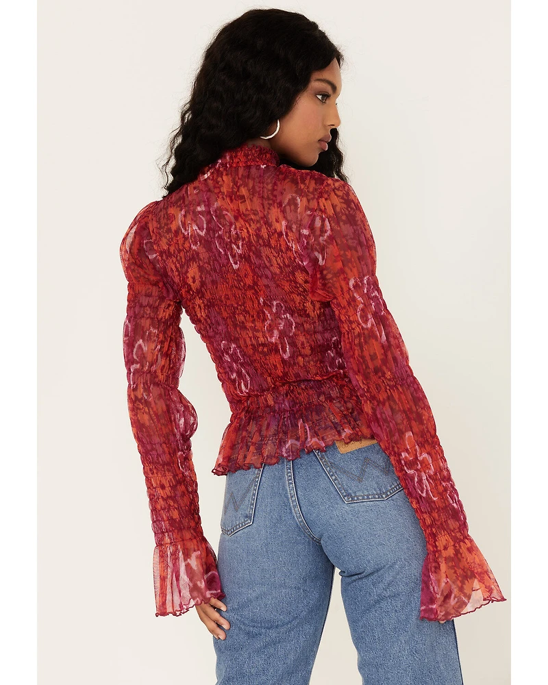 Free People Women's Hello There Floral Top