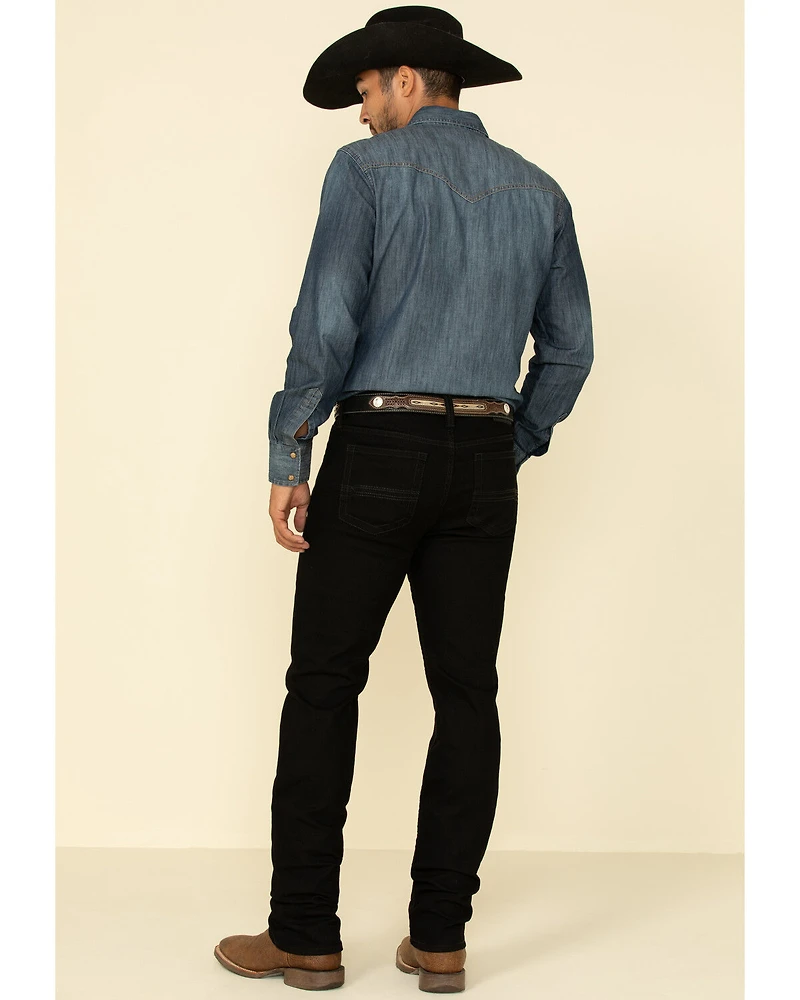 Cody James Men's Night Rider Wash Jackson Slim Straight Stretch Denim Jeans - Tall