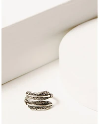 Shyanne Women's Silver & Turquoise Squash Blossom 5-piece Ring Set