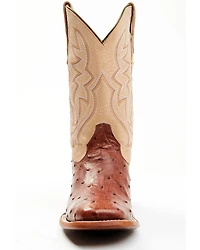Shyanne Women's Olivia Exotic Ostrich Quill Western Boots - Broad Square Toe