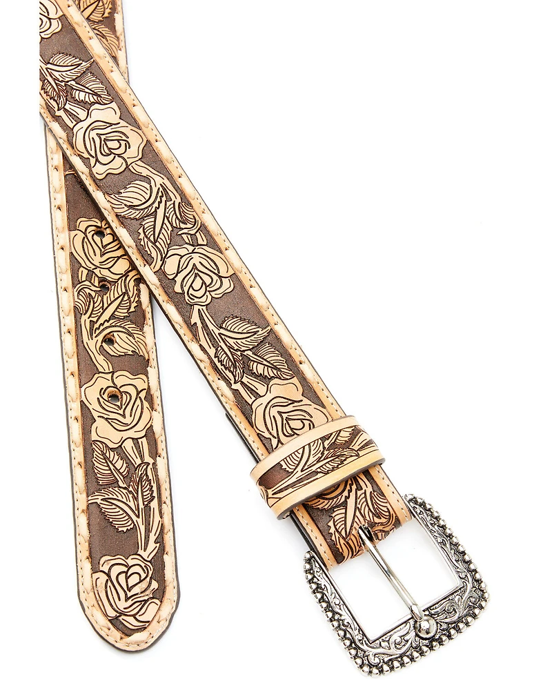 Idyllwind Women's Just A Rose Tooled Belt