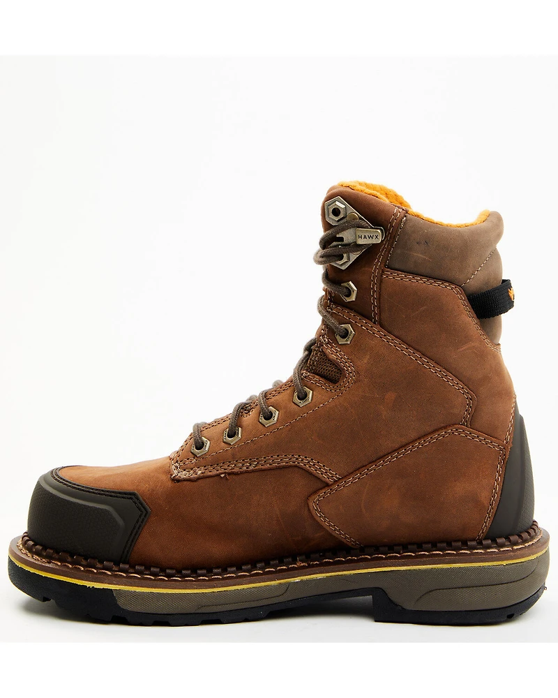 Hawx Men's 8" Crew Chief Internal Met Guard Work Boots - Composite Toe