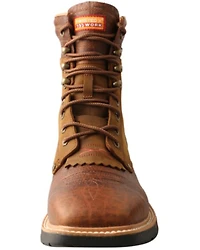 Twisted X Men's Cellstretch 8" Lacer Waterproof Leather Work Boots - Broad Square Toe