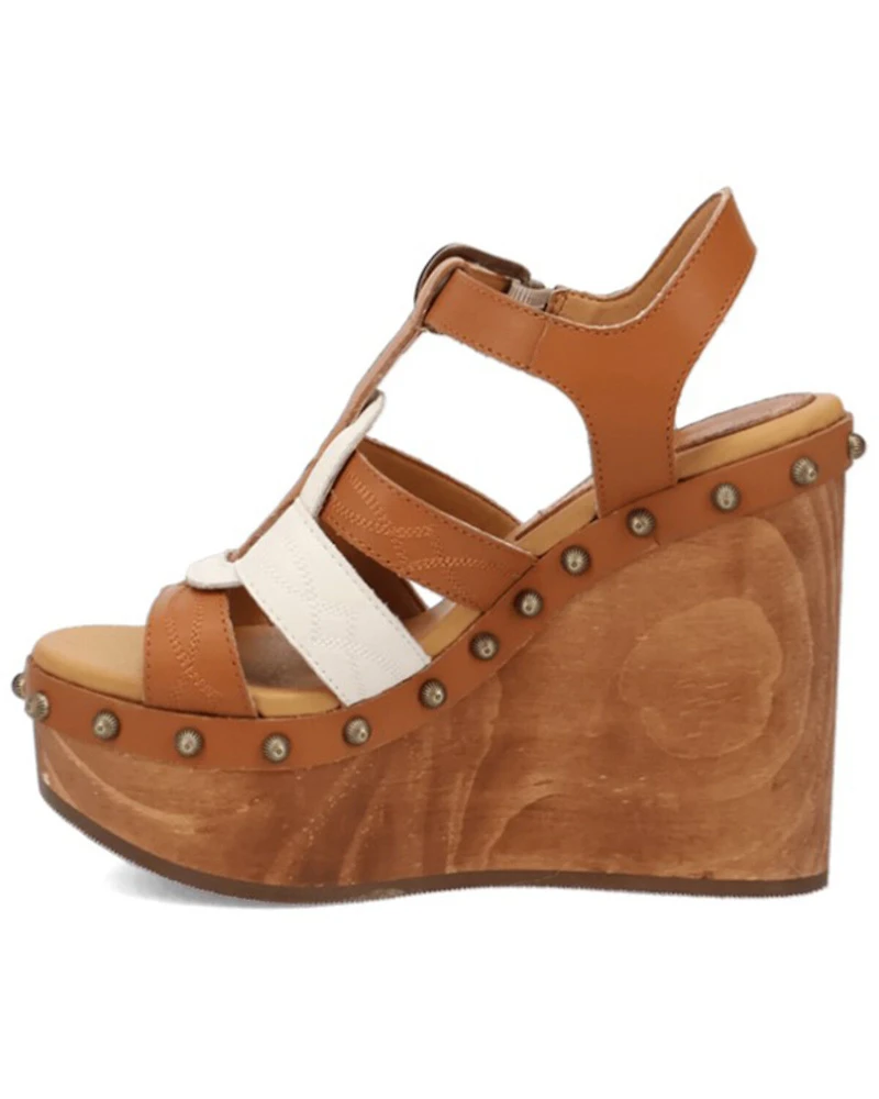 Dingo Women's Cosmo Wooden Wedge Sandals