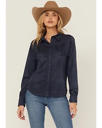 Shyanne Women's Fringe Long Sleeve Snap Western Shirt