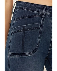 Rock & Roll Denim Women's Medium Wash High Rise Stretch Flare Jeans