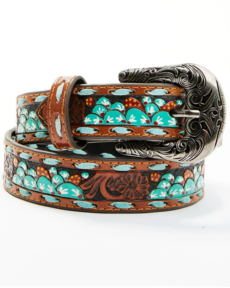Roper Girls' Floral Hand Tooled Belt