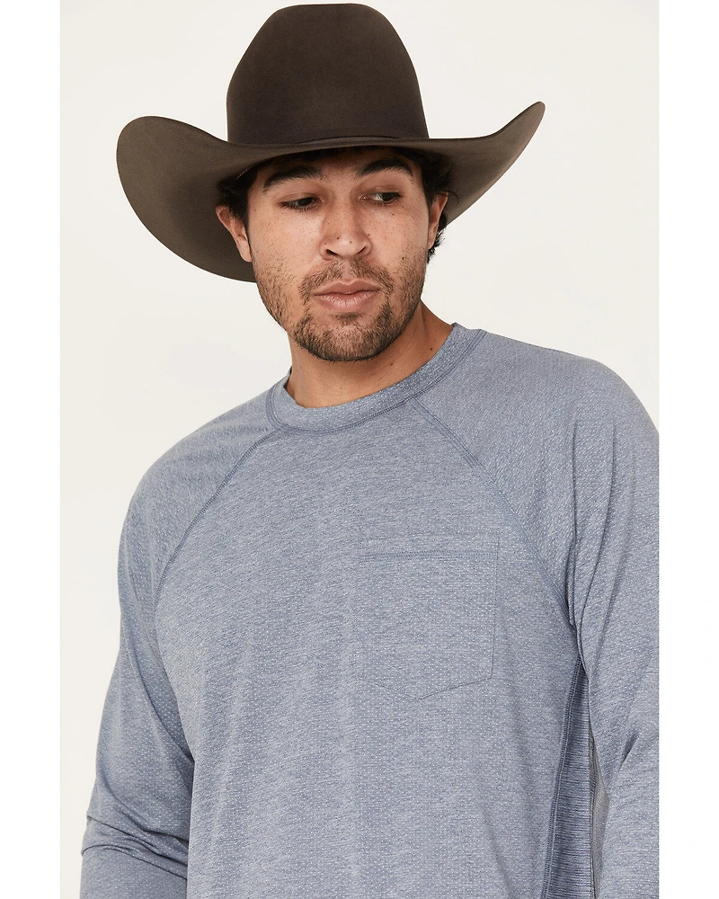 RANK 45® Men's Solid Performance Long Sleeve T-Shirt