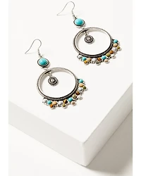 Shyanne Women's Bisbee Falls Beaded Hoop Earrings