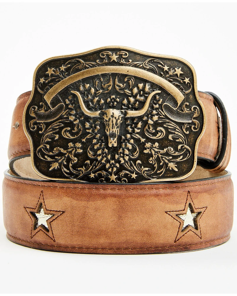 Idyllwind Women's Cordero Longhorn Buckle And Star Cutout Belt
