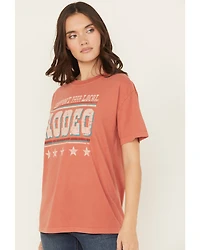 Shyanne Women's Support Your Local Rodeo Short Sleeve Boyfriend Graphic Tee
