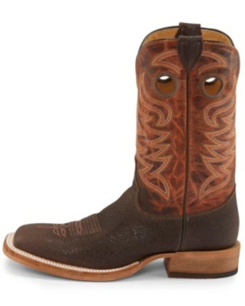 Justin Men's Caddo Stone Western Boots - Broad Square Toe