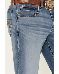 Wrangler 20X Men's Wright Medium Wash Slim Bootcut Stretch Denim Jeans - Tall