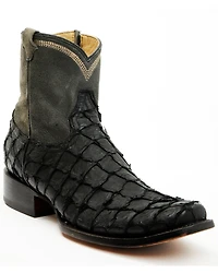 Corral Men's Exotic Pirarucu Western Ankle Boots - Square Toe