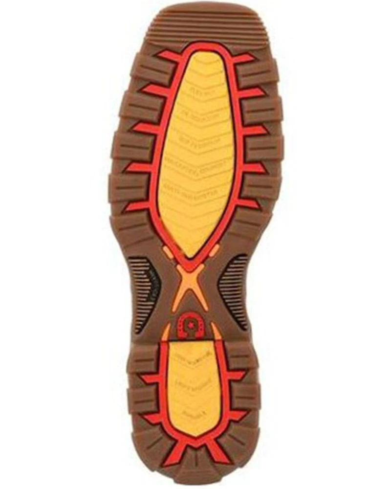 Durango Men's Saddle Waterproof Western Work Boots - Composite Toe