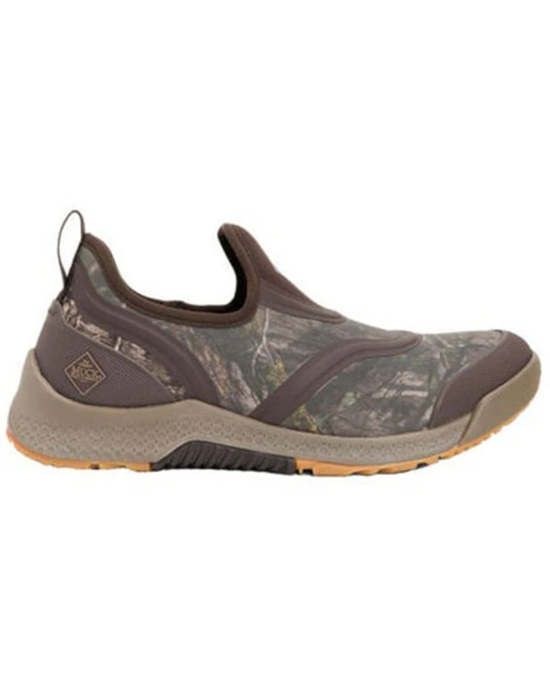 Muck Boots Men's Realtree Camo Outscape Low Slip-On Rubber Shoes