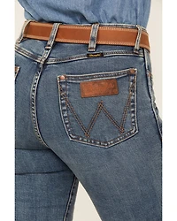 Wrangler Retro Women's Medium Wash High Rise Stretch Trouser Jeans