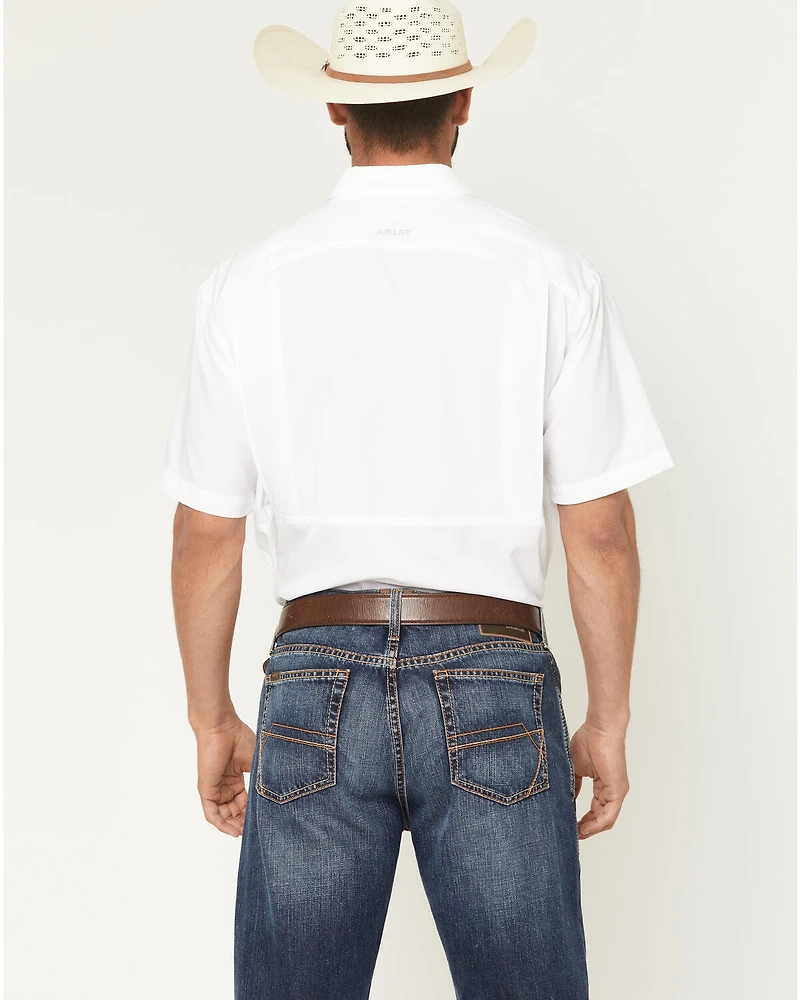 Ariat Men's VentTEK Solid Short Sleeve Button-Down Western Shirt